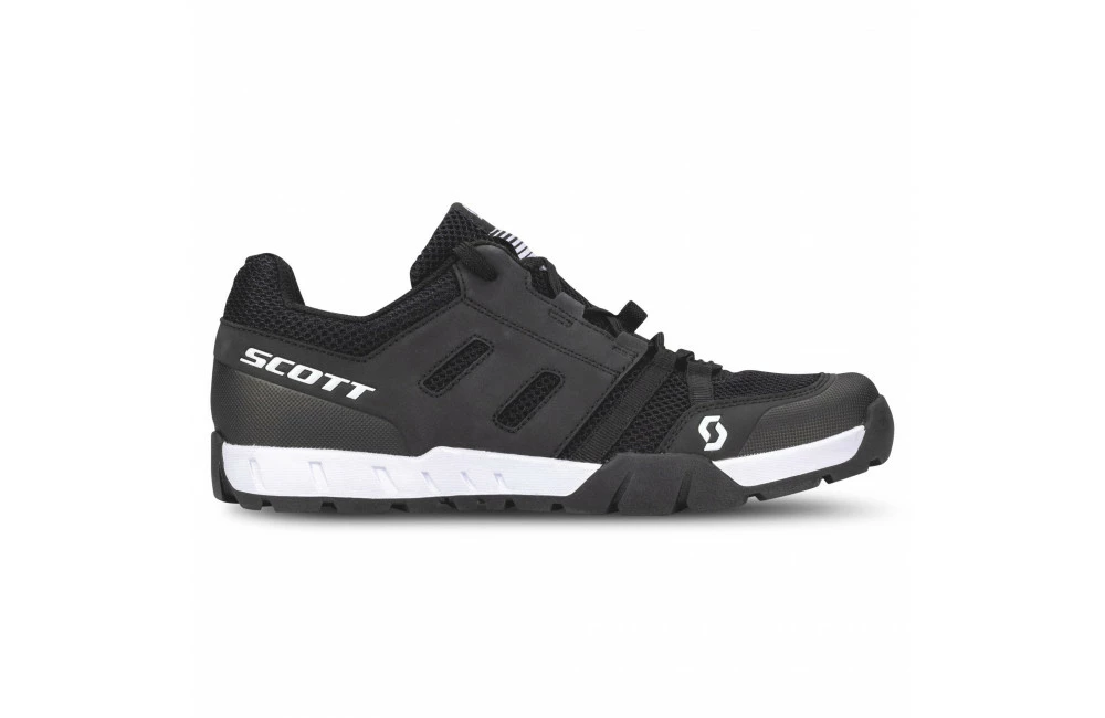 SCOTT Chaussures VTT Homme Sport Crus-R Flat Lace Noir/Blanc 2023 – Image 3