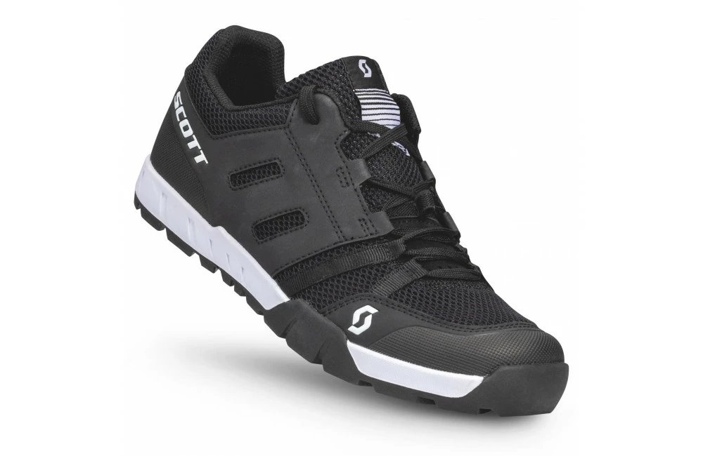 SCOTT Chaussures VTT Homme Sport Crus-R Flat Lace Noir/Blanc 2023
